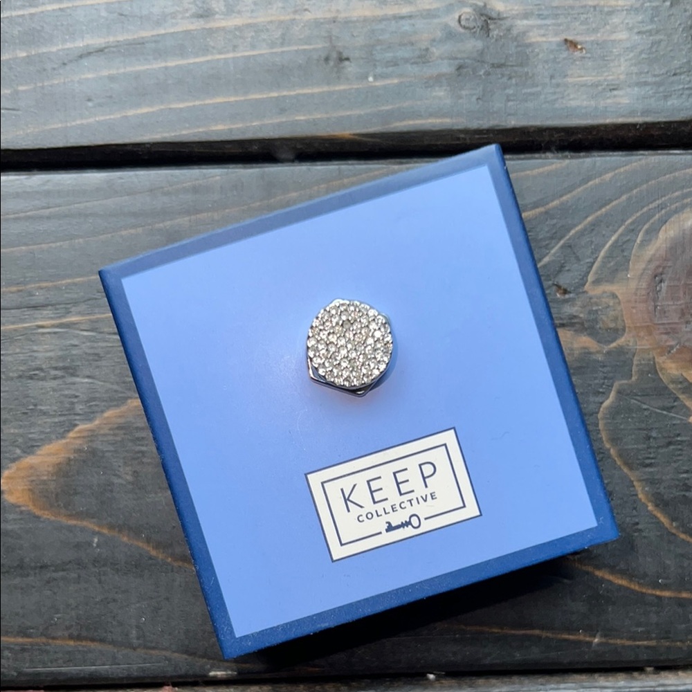 KEEP Collective Silver Pave Charm